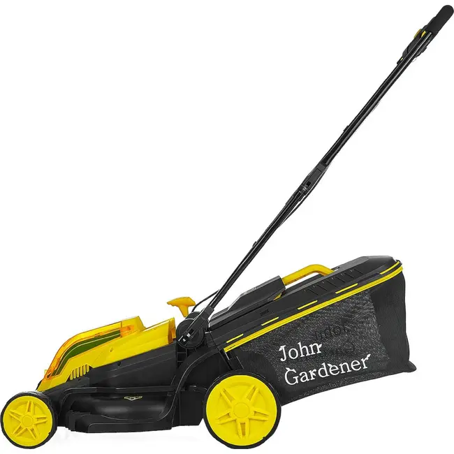 John Gardener Accu grasmaaier 38 cm met borstelloze motor, 2 accu’s, mulchfunctie en 45 L bak
