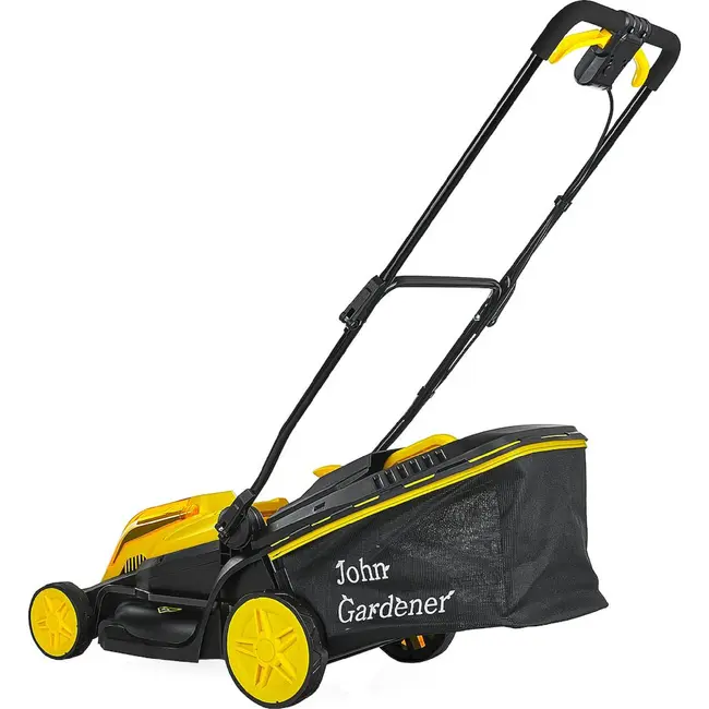John Gardener Accu grasmaaier 38 cm met borstelloze motor, 2 accu’s, mulchfunctie en 45 L bak