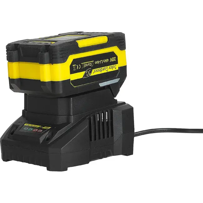 John Gardener Accu grasmaaier 32 cm met borstelloze motor, CoreX accu en 30 L opvangbak