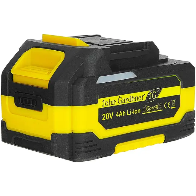 John Gardener Accu grasmaaier 32 cm met borstelloze motor, CoreX accu en 30 L opvangbak
