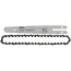 John Gardener Accu kettingzaag 21 V 8 inch met 2 x 4,0 Ah accu’s, lader en reserveketting