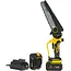John Gardener Accu kettingzaag 21 V 8 inch met 2 x 4,0 Ah accu’s, lader en reserveketting