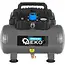 GEKO Compacte olievrije compressor 6 liter 8 bar met 1200 W motor en duidelijke manometer druk