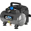 GEKO Compacte olievrije compressor 6 liter 8 bar met 1200 W motor en duidelijke manometer druk