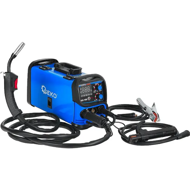 GEKO MIG MAG MMA lasapparaat 20-160 A met digitale regeling en starterset voor laswerk