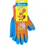 GEKO Beschermhandschoenen voor kinderen maat 3 oranje blauw met latex foam 12 paar
