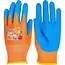 GEKO Beschermhandschoenen voor kinderen maat 2 oranje blauw met latex foam 12 paar