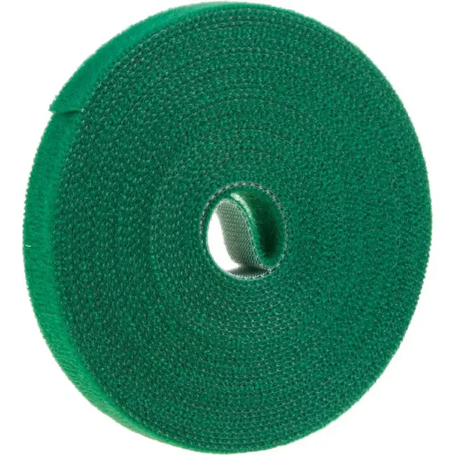 GEKO Tuinbindband klittenband groen 10 mm x 5 m voor tomaten, komkommers en sierplanten
