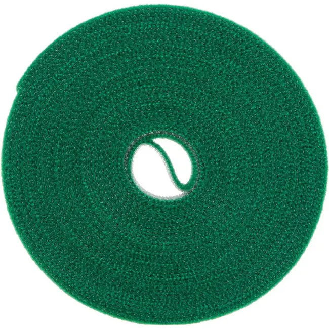 GEKO Tuinbindband klittenband groen 10 mm x 5 m voor tomaten, komkommers en sierplanten