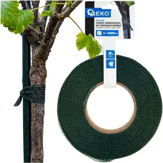 GEKO Plantenbindband groen 3 cm x 50 m voor bomen, struiken, druivenranken en klimplanten