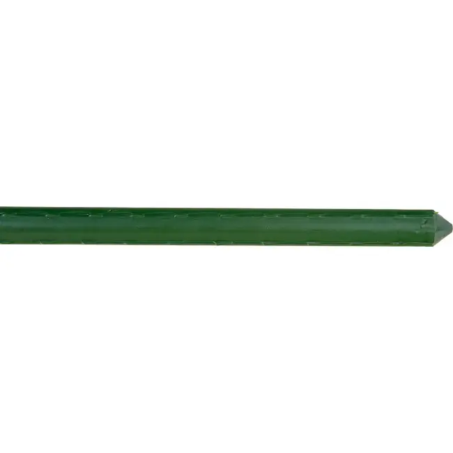 GEKO Groene plantenstok staal 16 mm x 120 cm met puntige tip voor tomaten en planten