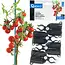 GEKO Topconnector voor tuinsteunen 20 mm, verstelbare koppeling voor klimplanten, 4 stuks