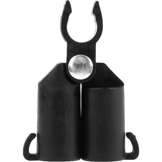 GEKO Topconnector voor tuinsteunen 16 mm, verstelbare koppeling voor klimplanten, 4 stuks