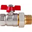 GEKO 3/4 inch kogelkraan met koppeling, wartel en vlinderhendel voor water en cv
