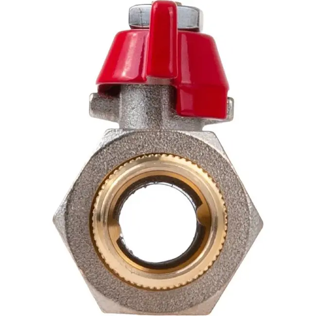 GEKO 1/2 inch kogelkraan met koppeling, wartel en vlinderhendel voor water en cv