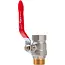 GEKO 3/4 inch kogelkraan WZ met volle doorlaat en rode hendel voor water en cv