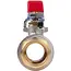 GEKO 3/4 inch kogelkraan WZ met volle doorlaat en rode hendel voor water en cv