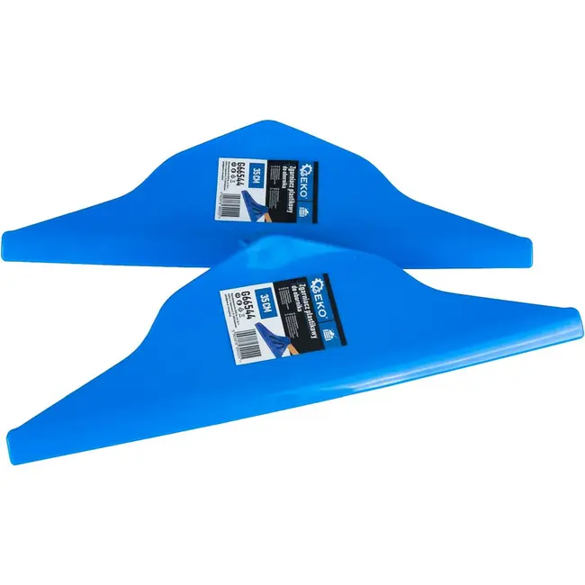 GEKO Kunststof mestschraper 35 cm blauw, licht en handig voor stal en erf