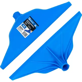 GEKO Kunststof mestschraper 35 cm blauw, licht en handig voor stal en erf