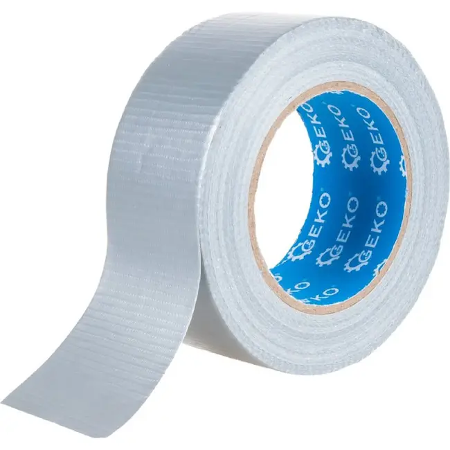 GEKO Versterkte reparatietape 48 mm x 50 m zilver voor repareren en afdichten