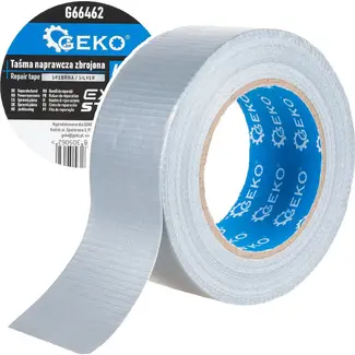 GEKO Versterkte reparatietape 48 mm x 50 m zilver voor repareren en afdichten