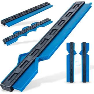 GEKO Profielmal 51 cm met meetverdeling voor vormen rond leidingen en kozijnen
