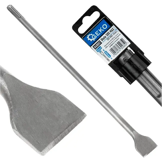 GEKO Brede SDS MAX beitel 50 x 600 mm voor tegels, pleister en mortel verwijderen