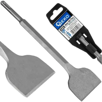 GEKO Brede SDS Plus beitel 60 x 250 mm voor tegels, lijmresten en mortel