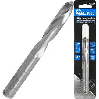 GEKO Metaalboor 13 x 125 mm met YG8 hardmetalen punt voor zwaar en precies boorwerk in metaal