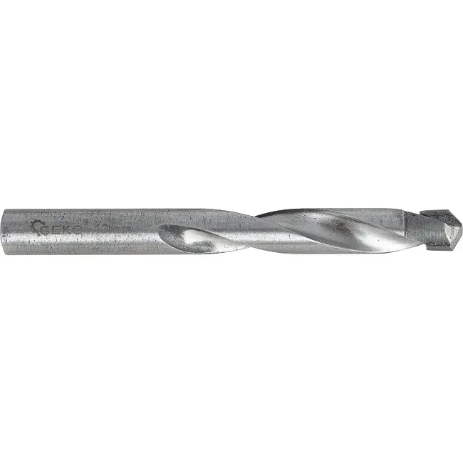 GEKO Metaalboor 12 x 115 mm met YG8 hardmetalen punt voor precies boorwerk in metaal