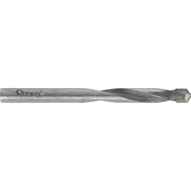 GEKO Metaalboor 6 x 75 mm met YG8 hardmetalen punt voor nauwkeurig boren in metaal