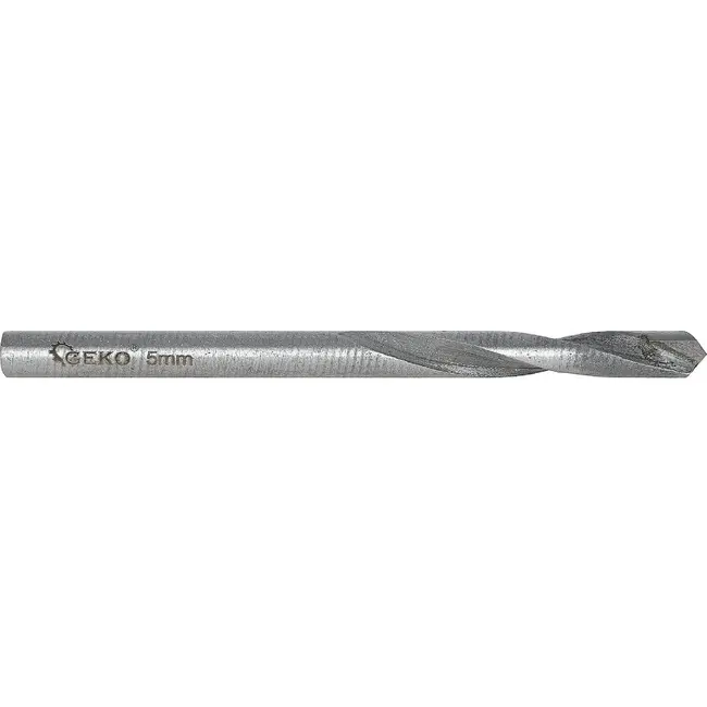 GEKO Metaalboor 5 x 70 mm met YG8 hardmetalen punt voor nauwkeurig boren in metaal