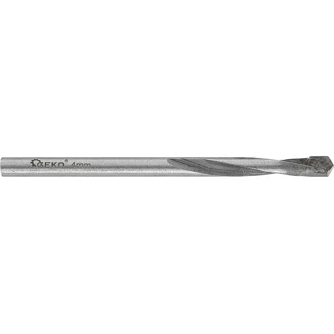 GEKO Metaalboor 4 x 65 mm met YG8 hardmetalen punt voor nauwkeurig boren in metaal