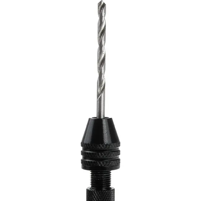 GEKO Mini handboor set 0,5 tot 3,0 mm met 25 HSS boortjes voor precisiewerk