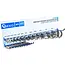 GEKO Slangklem assortiment set 220 stuks met 22 maten en metalen wandrek