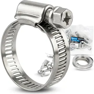 GEKO Slangklem bandset 12,7 mm x 3 m met 10 klemmen voor maatwerk