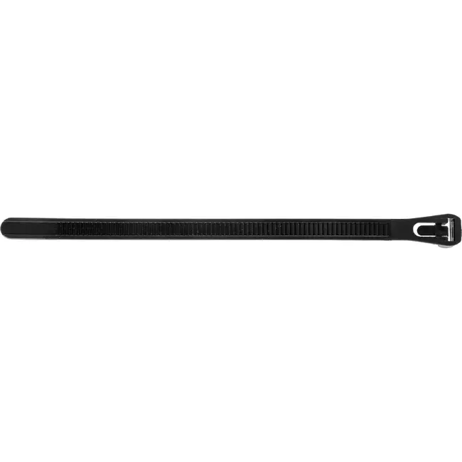 GEKO Zwarte herbruikbare kabelbinders 7,5 x 150 mm voor compacte kabelbundels 100 stuks