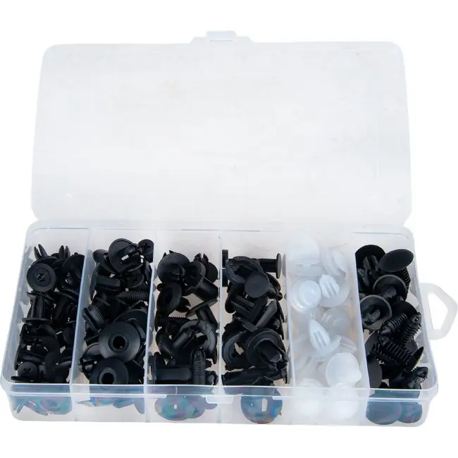 GEKO Kunststof auto clips assortiment 100-delig voor bekleding, bumper en wielkast