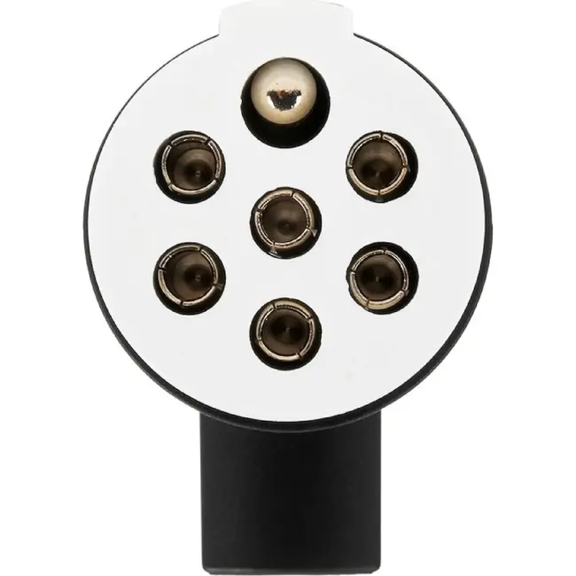 GEKO 7-polige aanhanger stekker type S 24 V zwart voor oplegger en trailer