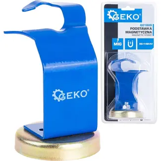 GEKO Magnetische houder voor MIG lastoorts 85 × 148 mm met stalen standaard en voet