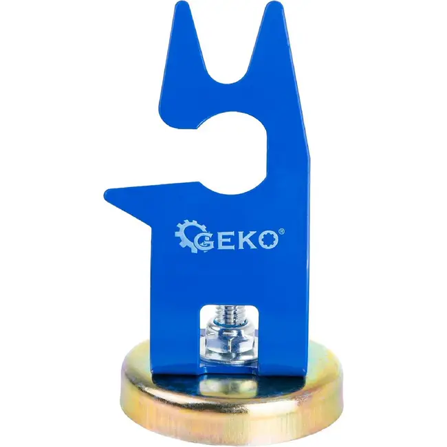 GEKO Magnetische houder voor TIG lastoorts 85 × 150 mm met stalen standaard en voet