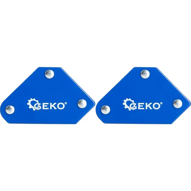 GEKO Magnetische laswinkelhaak set 6 stuks voor lassen uitlijnen en hechten 30° tot 135°