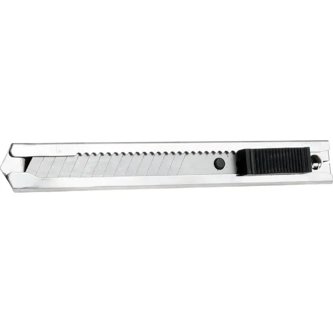 GEKO Afbreekmes 18 mm 24 stuks met metalen body meetschaal en SK4 mes 100 × 0,5 mm