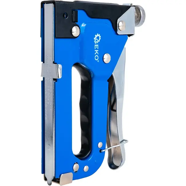 GEKO Handtacker type A 4-14 mm voor stoffering folie stof decoratie en dun hout