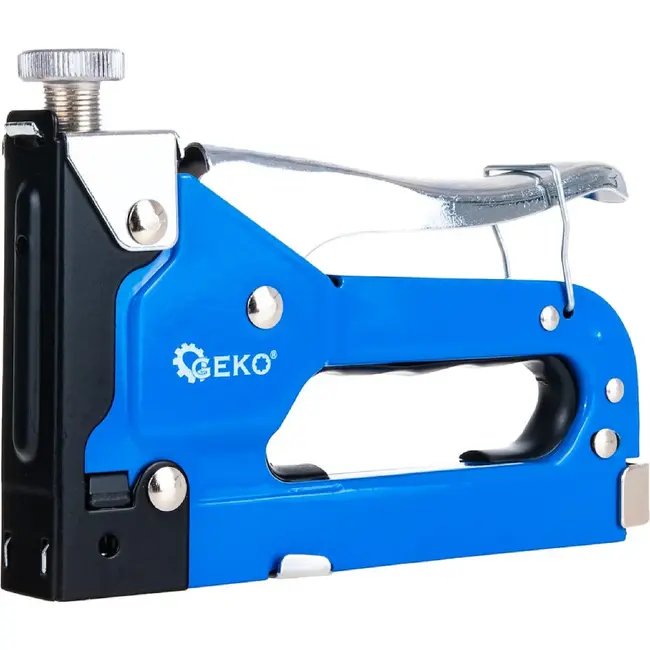 GEKO Handtacker type A 4-14 mm voor stoffering folie stof decoratie en dun hout