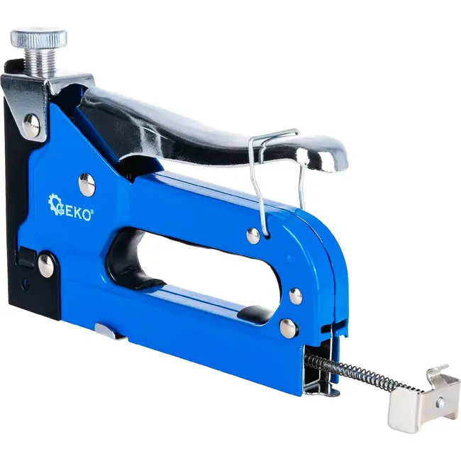 GEKO Handtacker type A 4-14 mm voor stoffering folie stof decoratie en dun hout