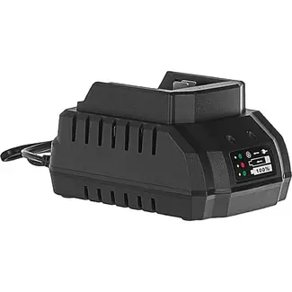 John Gardener Lader voor accu kettingzaag G80667 met zwarte behuizing, accupoort en netsnoer
