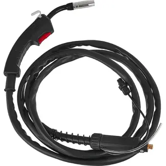 GEKO Lastoorts met kabel 30-250A en rode trekker voor MIG MAG en MMA lasapparaten