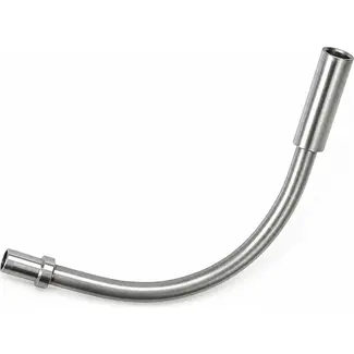 Falkx V-brake kabelgeleider - RVS - 90 graden - zilver - beschermt tegen vuil