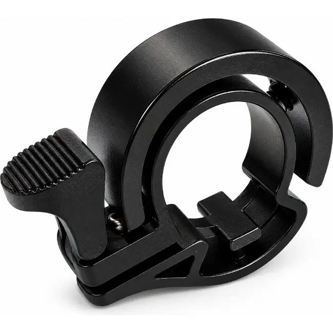 Falkx Zwarte fietsbel - Aluminium - Geschikt voor 22.2 mm stuur - Lichtgewicht en duurzaam